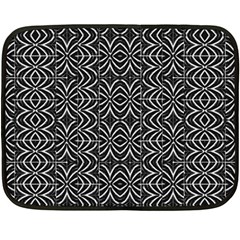 Black And White Tribal Print Double Sided Fleece Blanket (mini)  by dflcprints