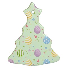 Easter Pattern Christmas Tree Ornament (two Sides) by Valentinaart