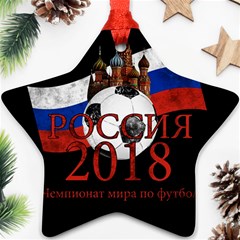 Russia Football World Cup Star Ornament (two Sides) by Valentinaart