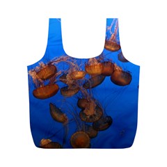 Jellyfish Aquarium Full Print Recycle Bags (m)  by trendistuff