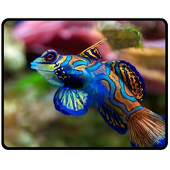 Mandarinfish 1 Fleece Blanket (medium)  by trendistuff