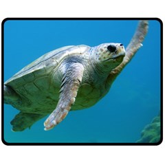 Sea Turtle 2 Fleece Blanket (medium)  by trendistuff