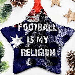 Football Is My Religion Ornament (star) by Valentinaart