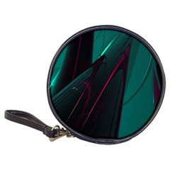 Abstract Green Purple Classic 20-cd Wallets by Sapixe