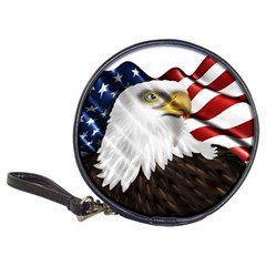 American Eagle Flag Sticker Symbol Of The Americans Classic 20-cd Wallets by Sapixe