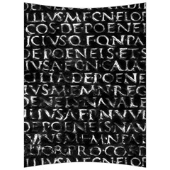 Antique Roman Typographic Pattern Back Support Cushion by dflcprints