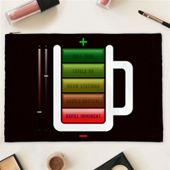 Black Energy Battery Life Cosmetic Bag (xxl)  by Sapixe