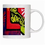 Urban Graffiti Movie Theme Productor Colorful Abstract arrows White Mugs Right