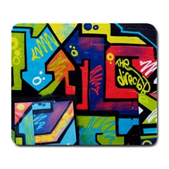 Urban Graffiti Movie Theme Productor Colorful Abstract Arrows Large Mousepads by genx