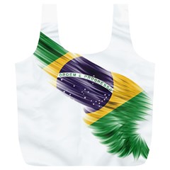 Flag Of Brazil Full Print Recycle Bags (l)  by Sapixe