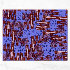 Ikat Sticks Rectangular Jigsaw Puzzl by Sapixe
