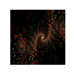 Multicolor Fractals Digital Art Design Small Satin Scarf (square) by Sapixe