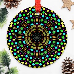 Liven Up In Love Light And Sun Ornament (round) by pepitasart
