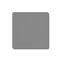 Triangulate Black And White Square Magnet by jumpercat