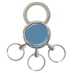 Blue Triangulate 3-ring Key Chains by jumpercat