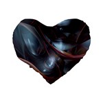 Shells Around Tubes Abstract Standard 16  Premium Heart Shape Cushions Back