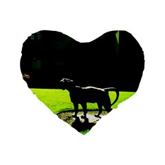 Guard 3 Standard 16  Premium Flano Heart Shape Cushions by bestdesignintheworld