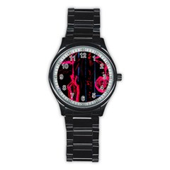 Calligraphy Stainless Steel Round Watch by bestdesignintheworld