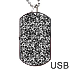 Modern Tribal Bold Pattern Dog Tag Usb Flash (one Side) by dflcprints