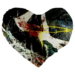 Egg In The Duck   Needle In The Egg Large 19  Premium Heart Shape Cushions by bestdesignintheworld