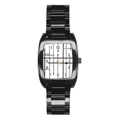 White Limits By Jandi Stainless Steel Barrel Watch by Art2City