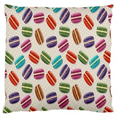 Macaron Macaroon Stylized Macaron Large Flano Cushion Case (two Sides) by Sapixe