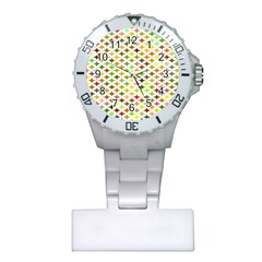 Background Multicolored Star Plastic Nurses Watch by Sapixe