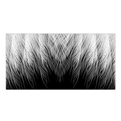 Feather Graphic Design Background Satin Shawl by Sapixe