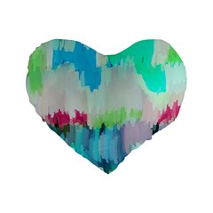 Abstract Background Standard 16  Premium Heart Shape Cushions by Modern2018