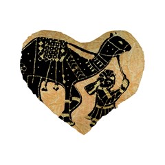 Antique Apparel Art Standard 16  Premium Heart Shape Cushions by Modern2018