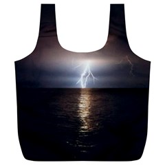 Lightning Full Print Recycle Bags (l)  by StarvingArtisan