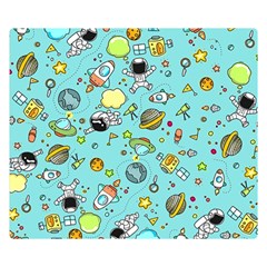Space Pattern Double Sided Flano Blanket (small)  by Valentinaart