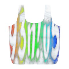 Genius Funny Typography Bright Rainbow Colors Full Print Recycle Bags (l)  by yoursparklingshop