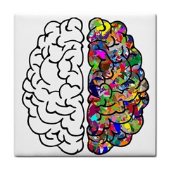Brain Mind Anatomy Tile Coasters by Simbadda