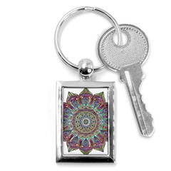 Mandala Decorative Ornamental Key Chains (rectangle)  by Simbadda