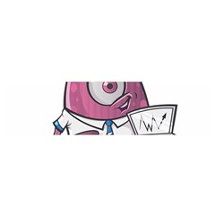 Business Education Logo Monster Satin Scarf (oblong) by Simbadda