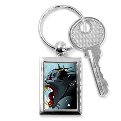 Demon Devil Evil Monster Alien Key Chains (rectangle)  by Simbadda