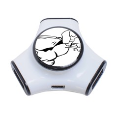 Dog Leash Lead Running Animal 3-port Usb Hub by Nexatart