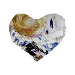 June Gloom 3 Standard 16  Premium Flano Heart Shape Cushions Back