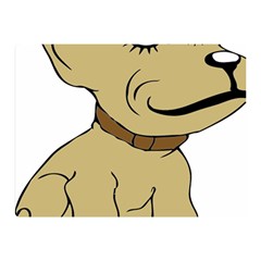 Dog Cute Sitting Puppy Pet Double Sided Flano Blanket (mini)  by Nexatart