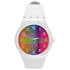 Colorful Sheet Round Plastic Sport Watch (m) by LoolyElzayat