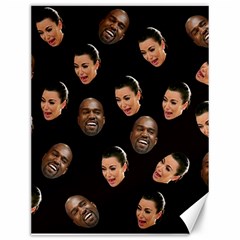 Crying Kim Kardashian Canvas 12  X 16   by Valentinaart
