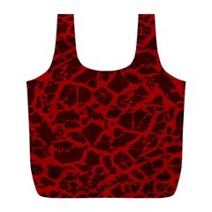 Red Earth Texture Full Print Recycle Bag (l) by LoolyElzayat