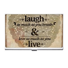 Motivational Calligraphy Grunge Business Card Holders by Sapixe