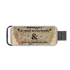 Motivational Calligraphy Grunge Portable Usb Flash (one Side) by Sapixe