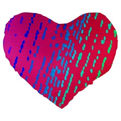 Background Desktop Mosaic Raspberry Large 19  Premium Heart Shape Cushions by Sapixe