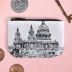 Line Art Architecture Church Mini Coin Purses by Sapixe