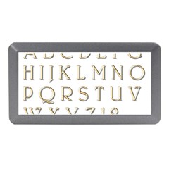 Letters Gold Classic Alphabet Memory Card Reader (mini) by Sapixe