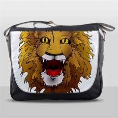 Lion Animal Roar Lion S Mane Comic Messenger Bags by Sapixe