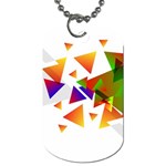Abstract Pattern Background Design Dog Tag (Two Sides) Front